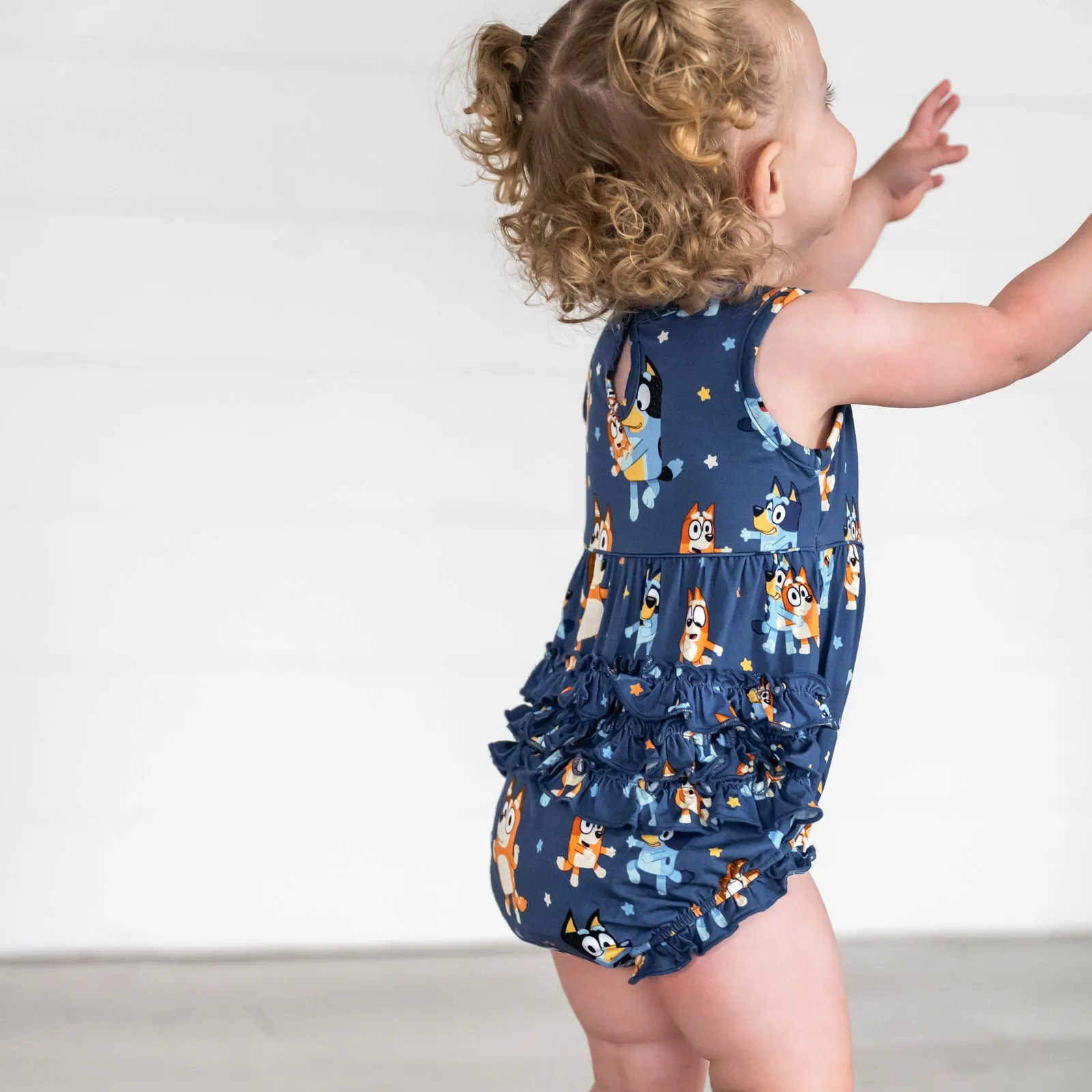 Bluey Dance Mode Bubble Romper