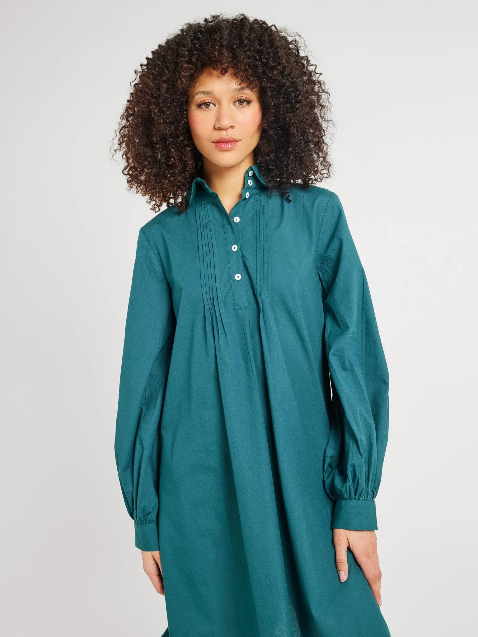 Bonnie Dress in Emerald