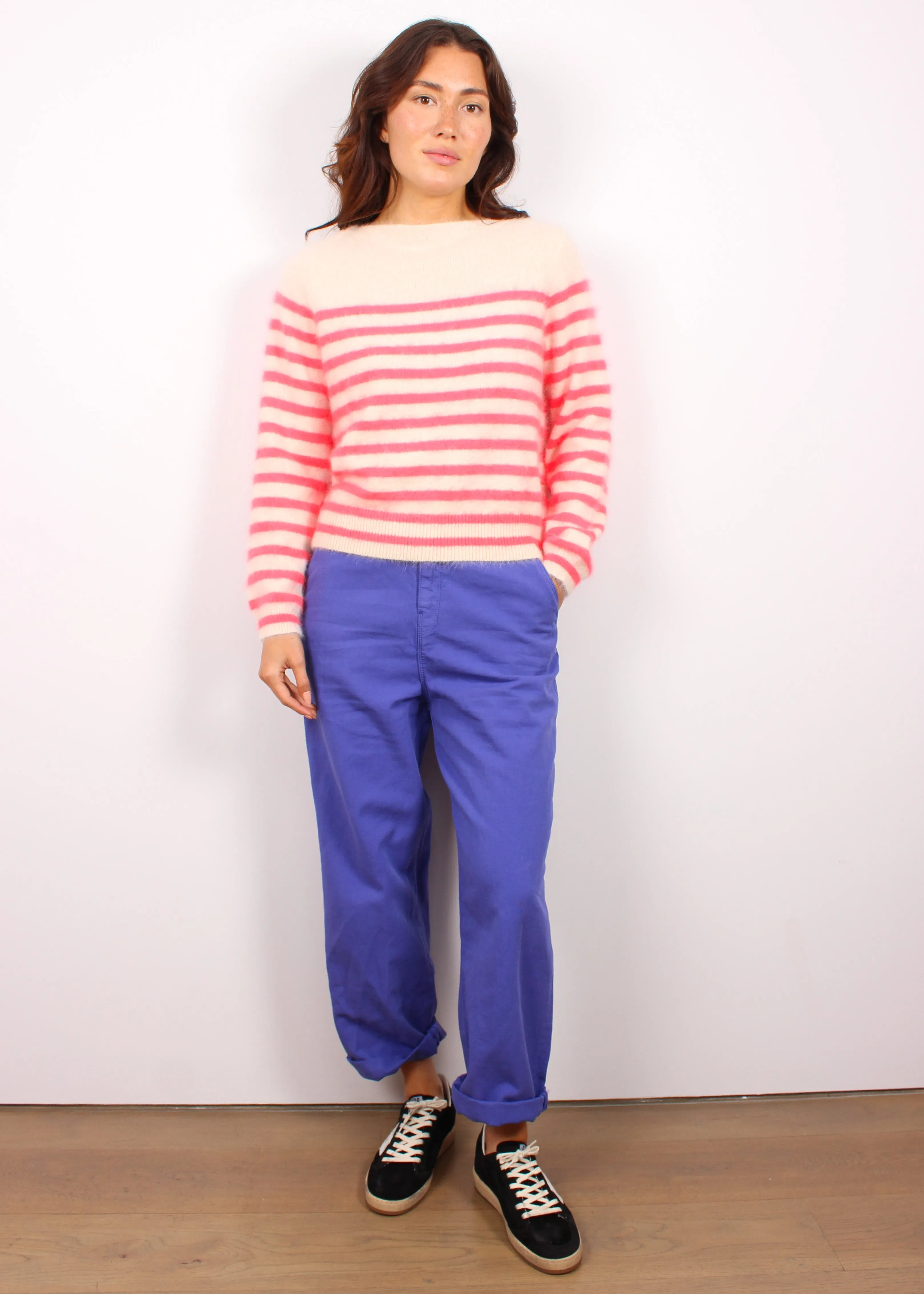 BR Dator Stripe Knit in Red