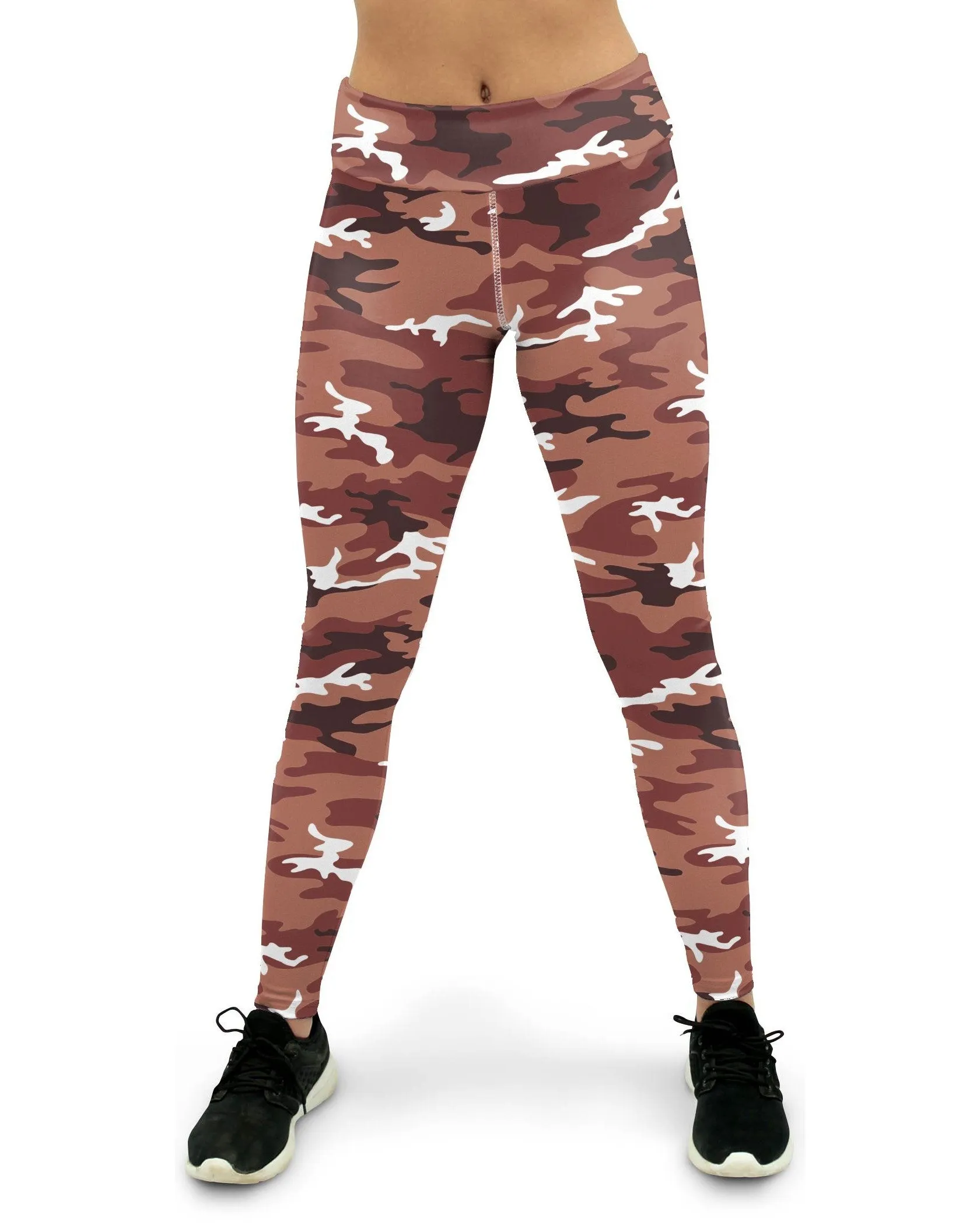 Brown Camo Yoga Pants