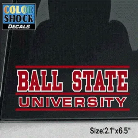 BSU Cardinals 'Ball State University' Decal