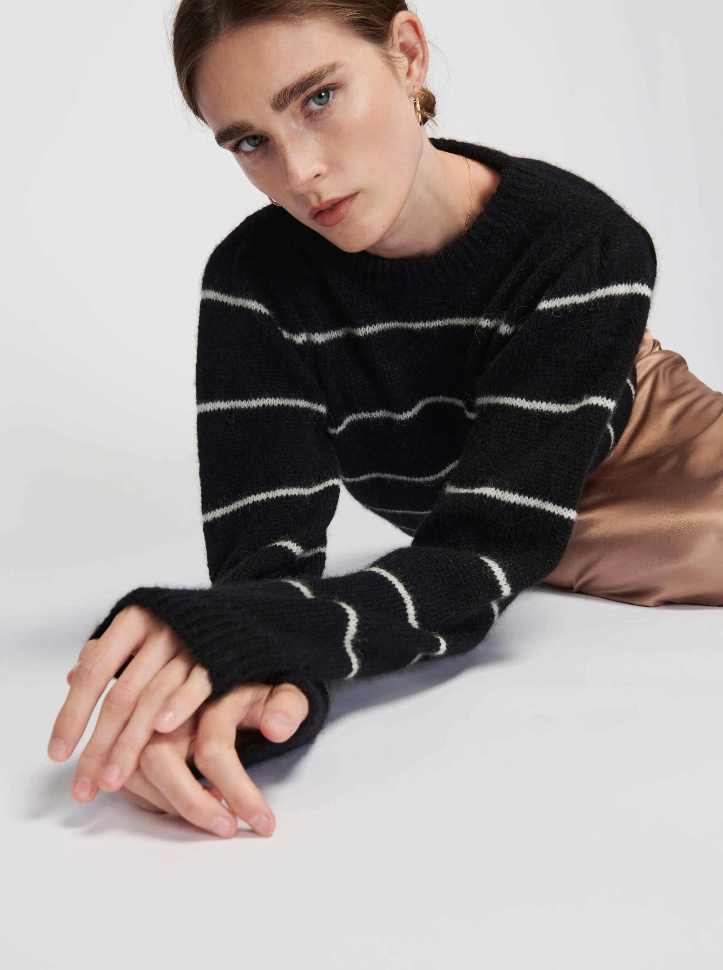 Busy Sweater - Oreo Stripe