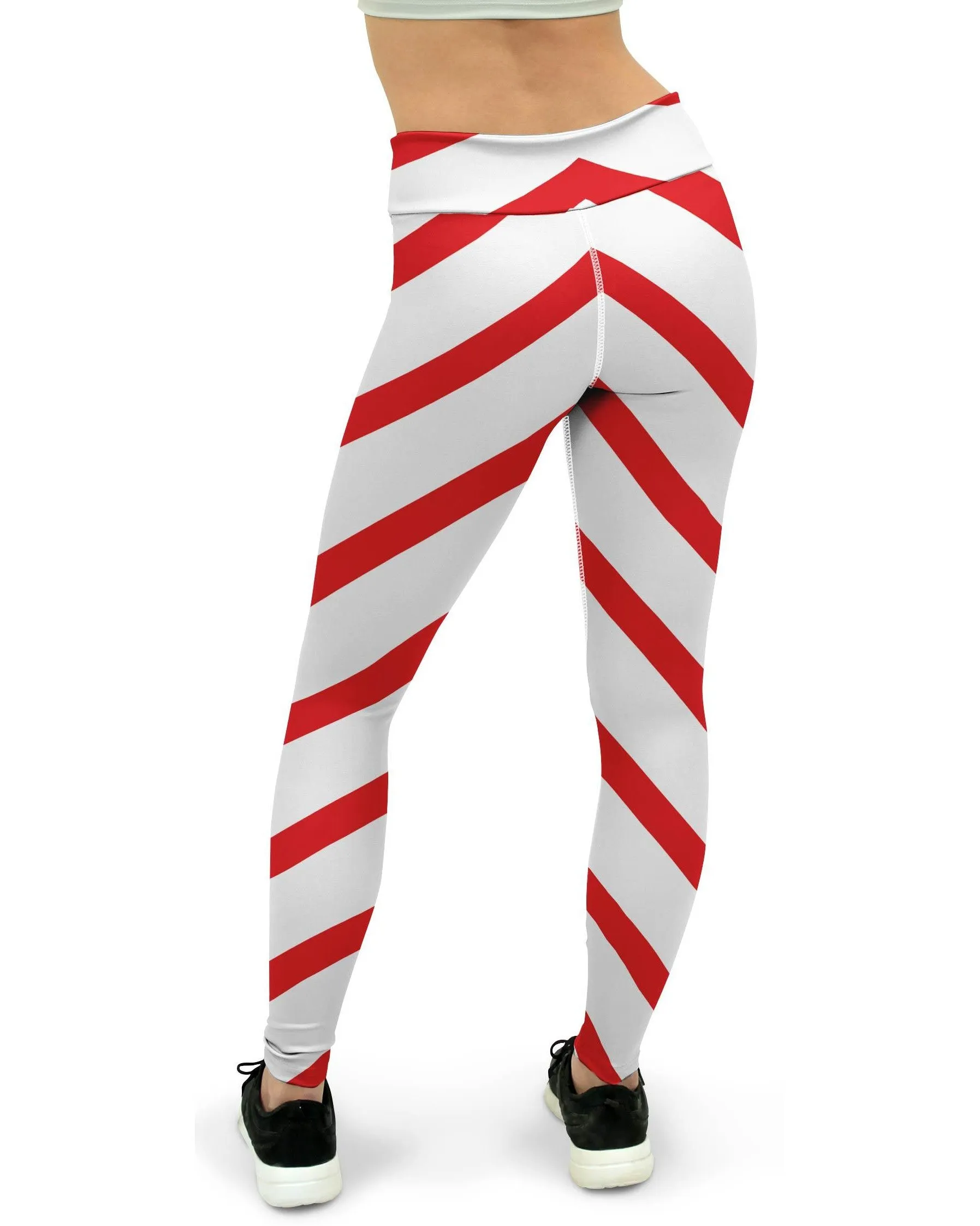 Candy Cane Yoga Pants