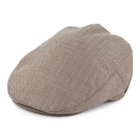 Chicago Herringbone Flat Cap - Bronze