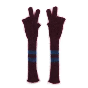 COGNOMEN PEACE MOHAIR GLOVES PURPLE