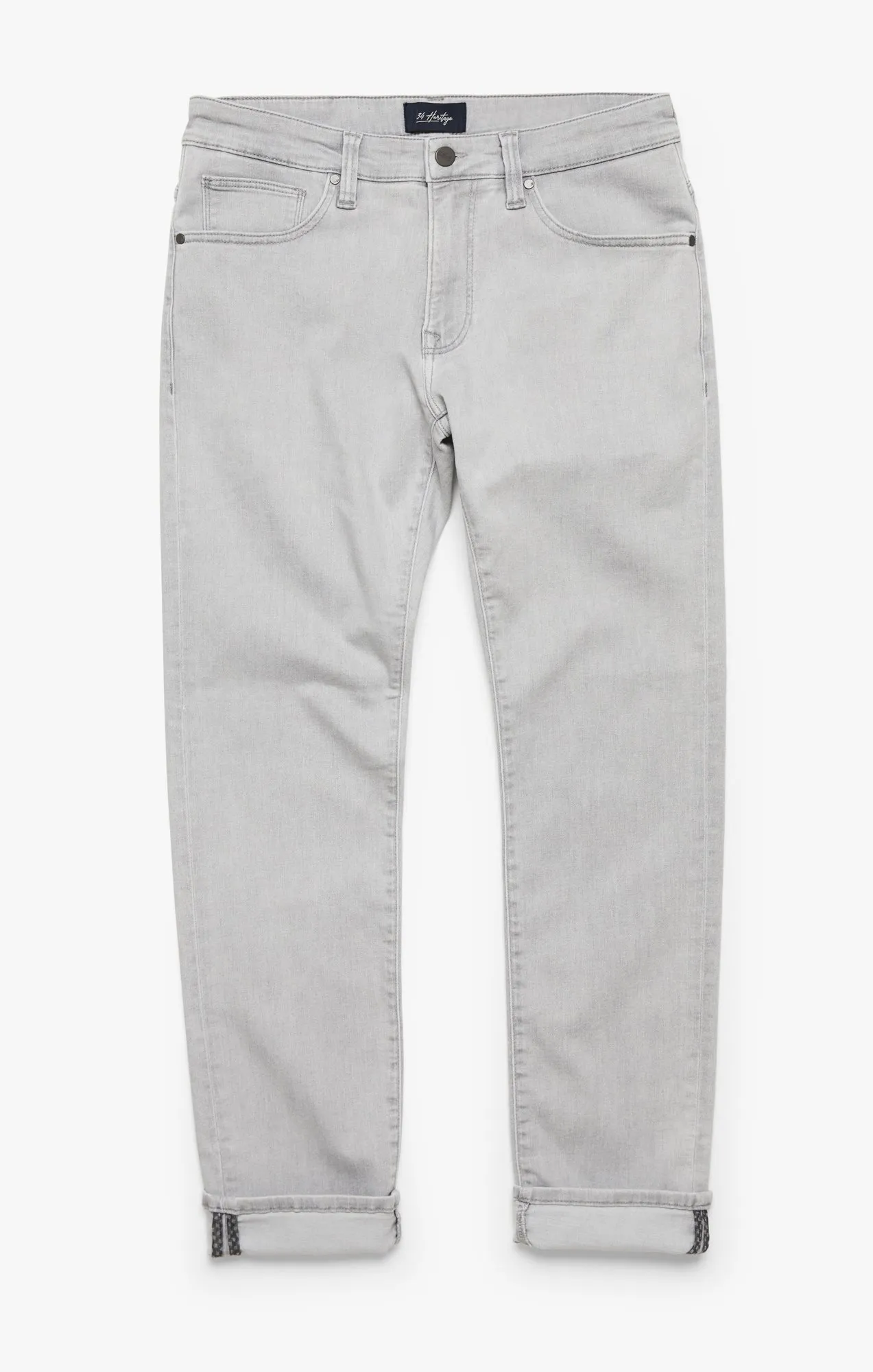 Courage Straight Leg Jeans In Light Grey Refined