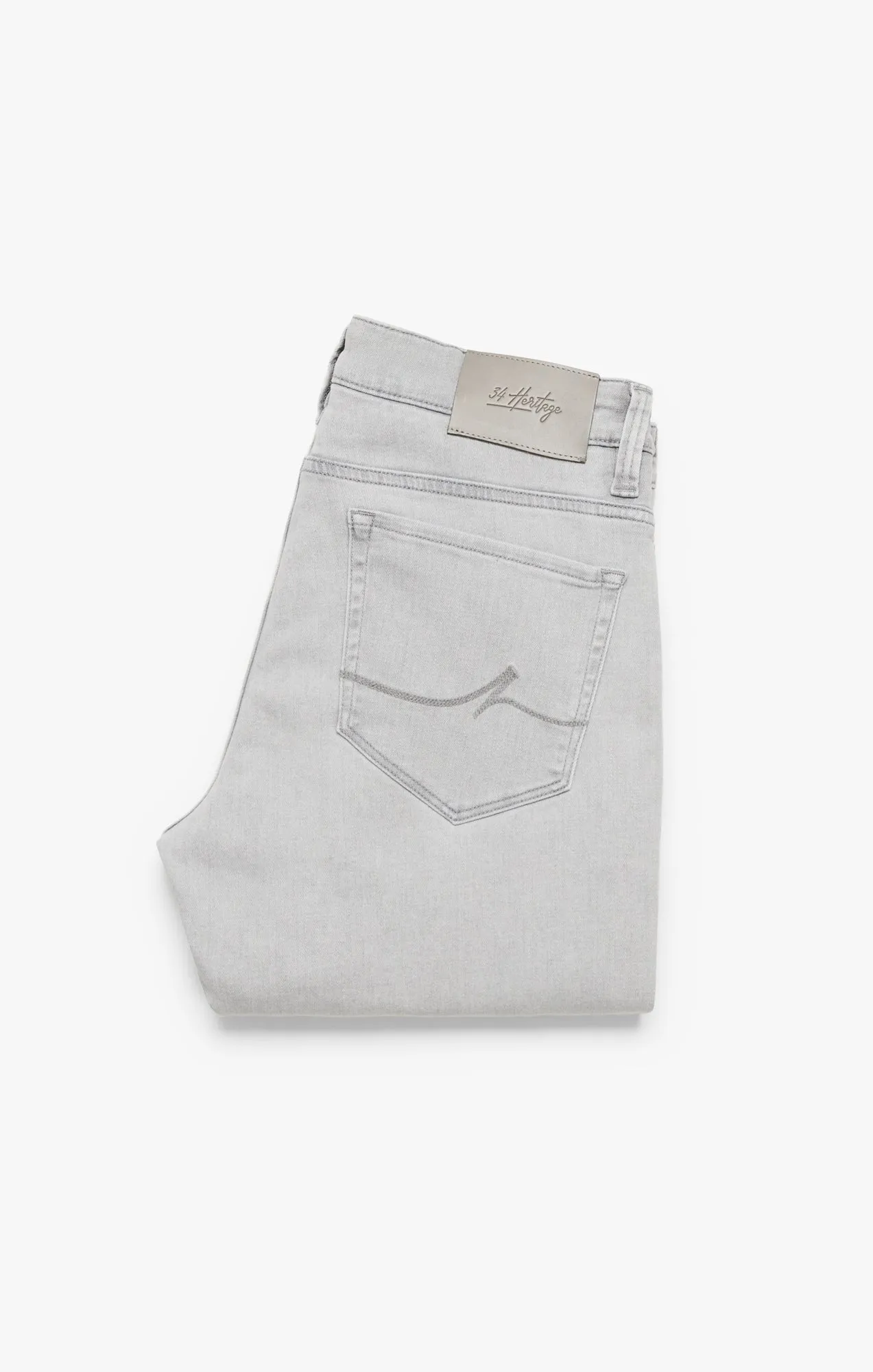 Courage Straight Leg Jeans In Light Grey Refined