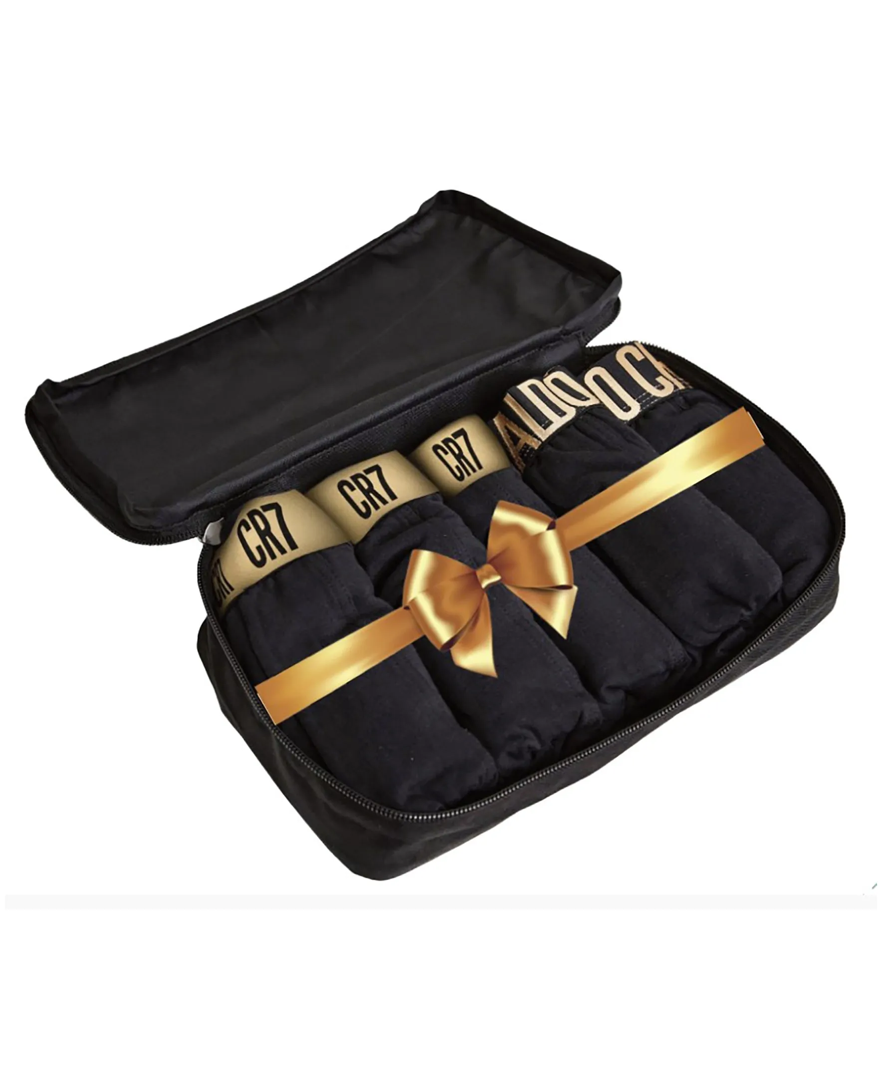 CR7 Men's Trunk 5-PACK in CR7 Travel Zip Bag