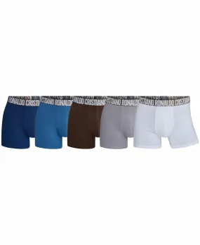 CR7 Men's Trunk 5-Pack in Travel Zip Bag