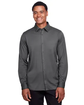 Crownlux Performance Mens Plaited Button-Down