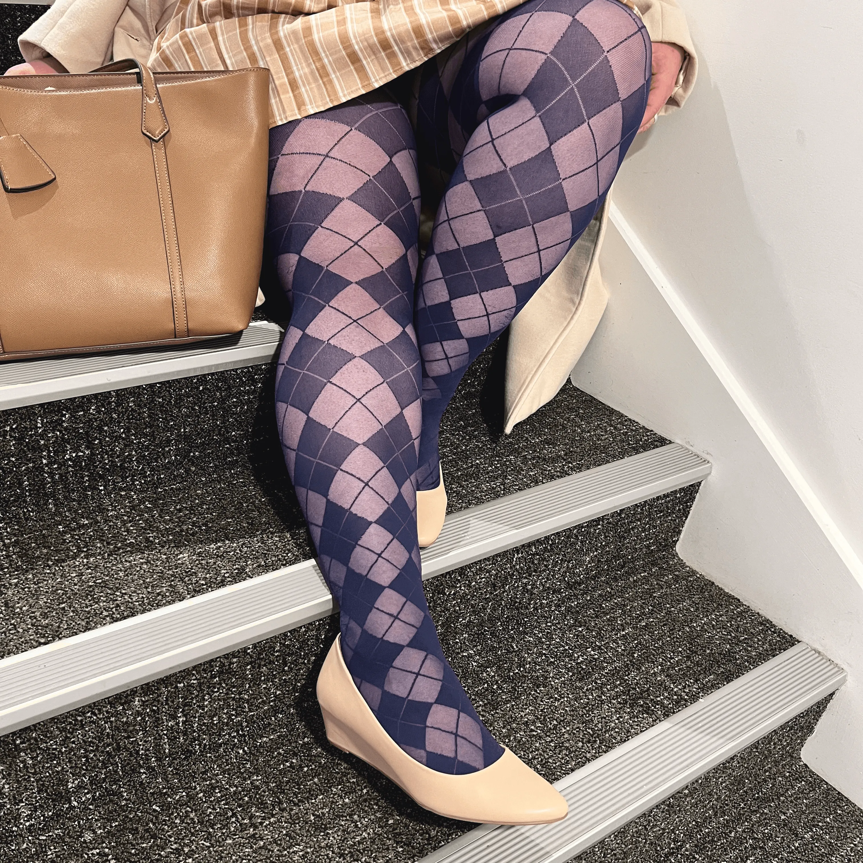 Diamond Tights - Navy