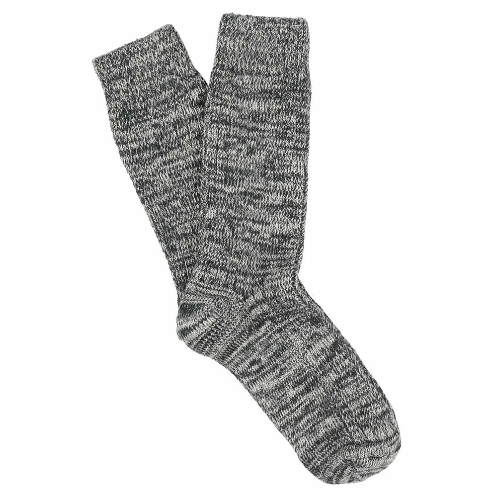 Escuyer Socks - Melange Blend - Dark Blue