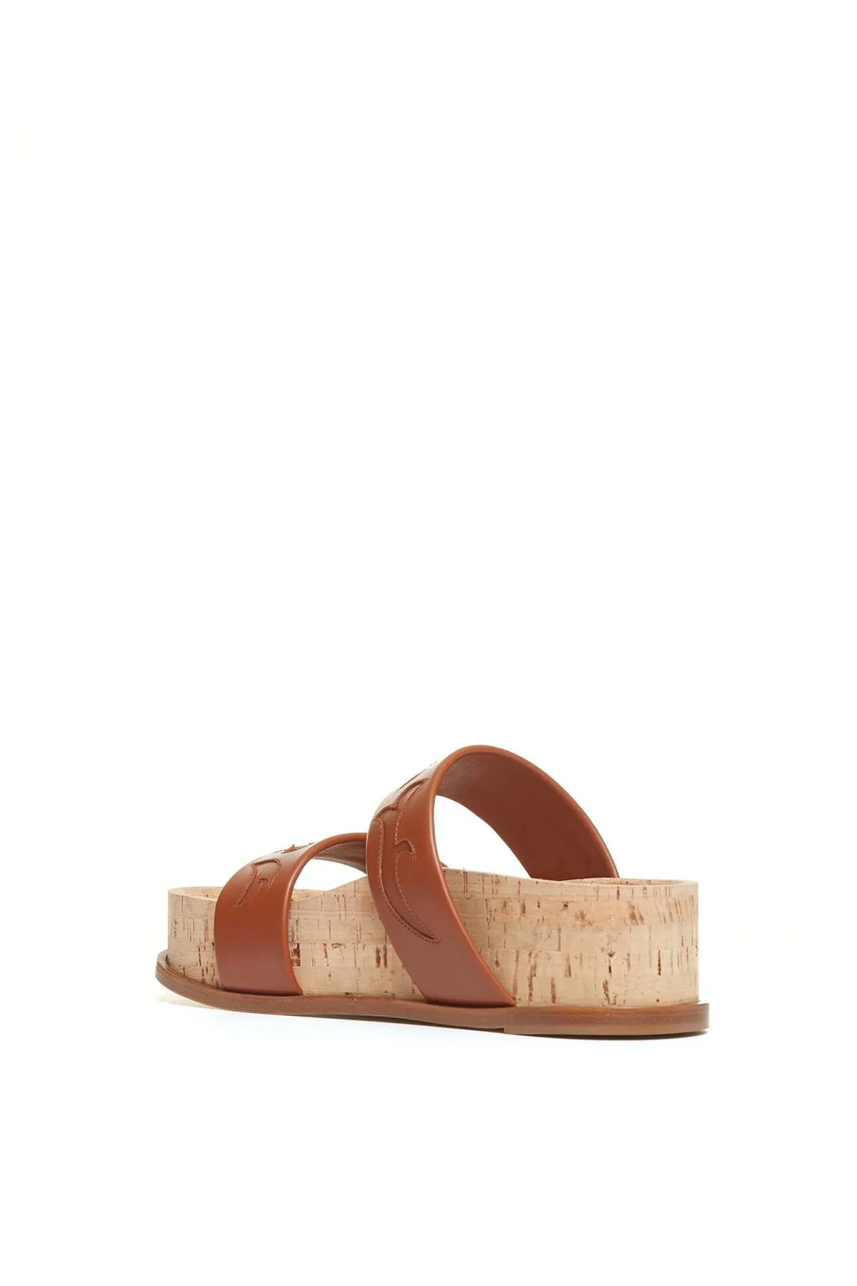 Flame Striker Sandal in Cognac Leather