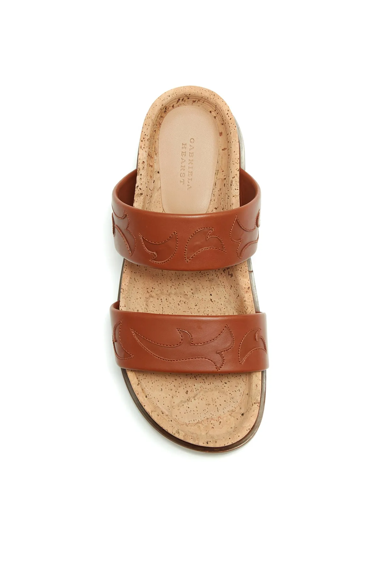 Flame Striker Sandal in Cognac Leather