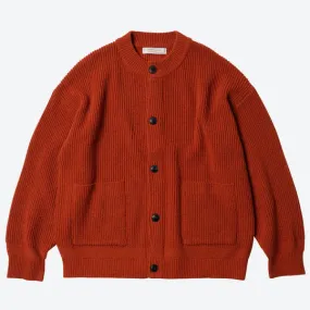 Frizmworks Heavy Wool Round Cardigan Brick