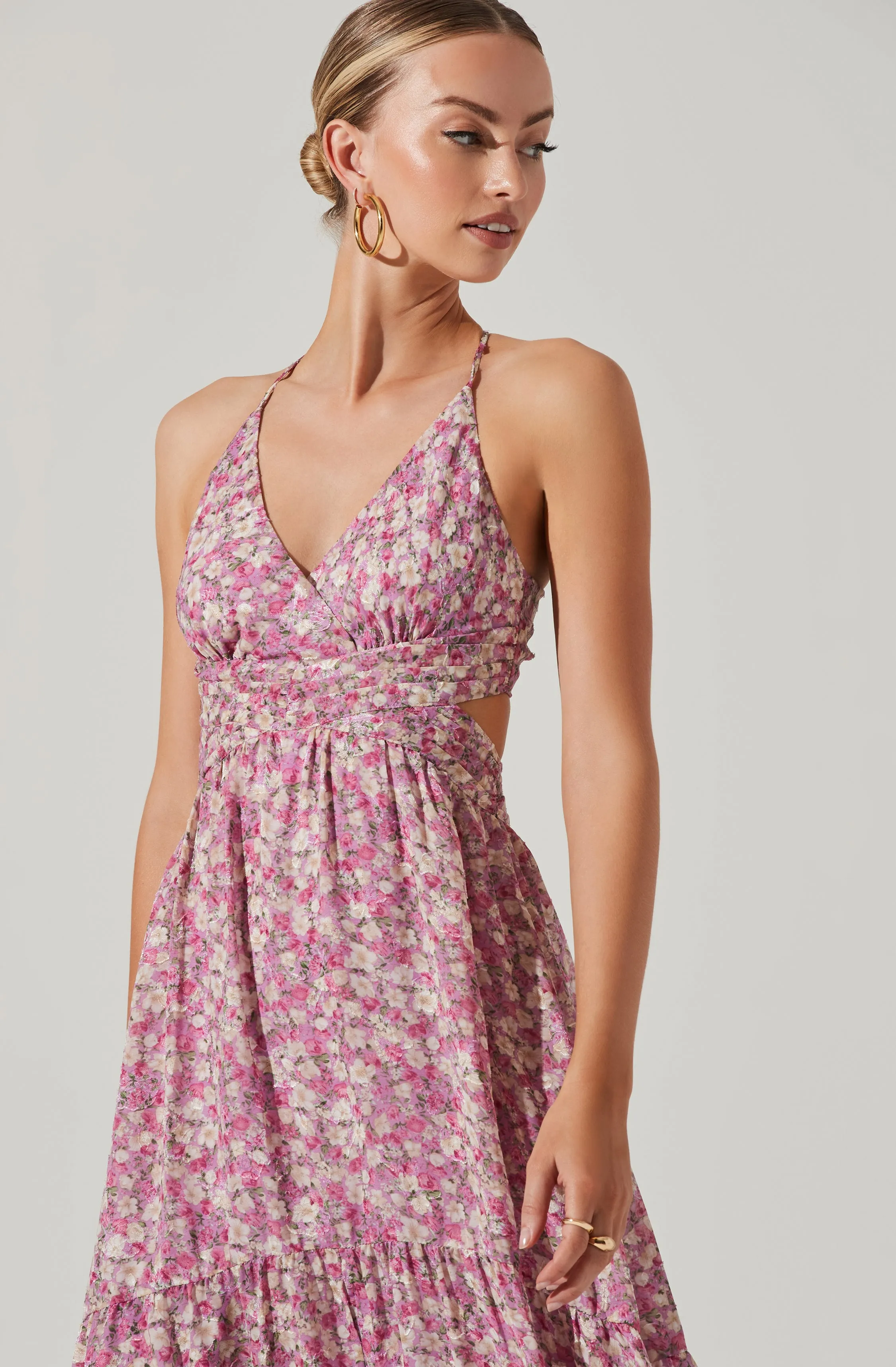 Frolic Floral Cutout Maxi Dress