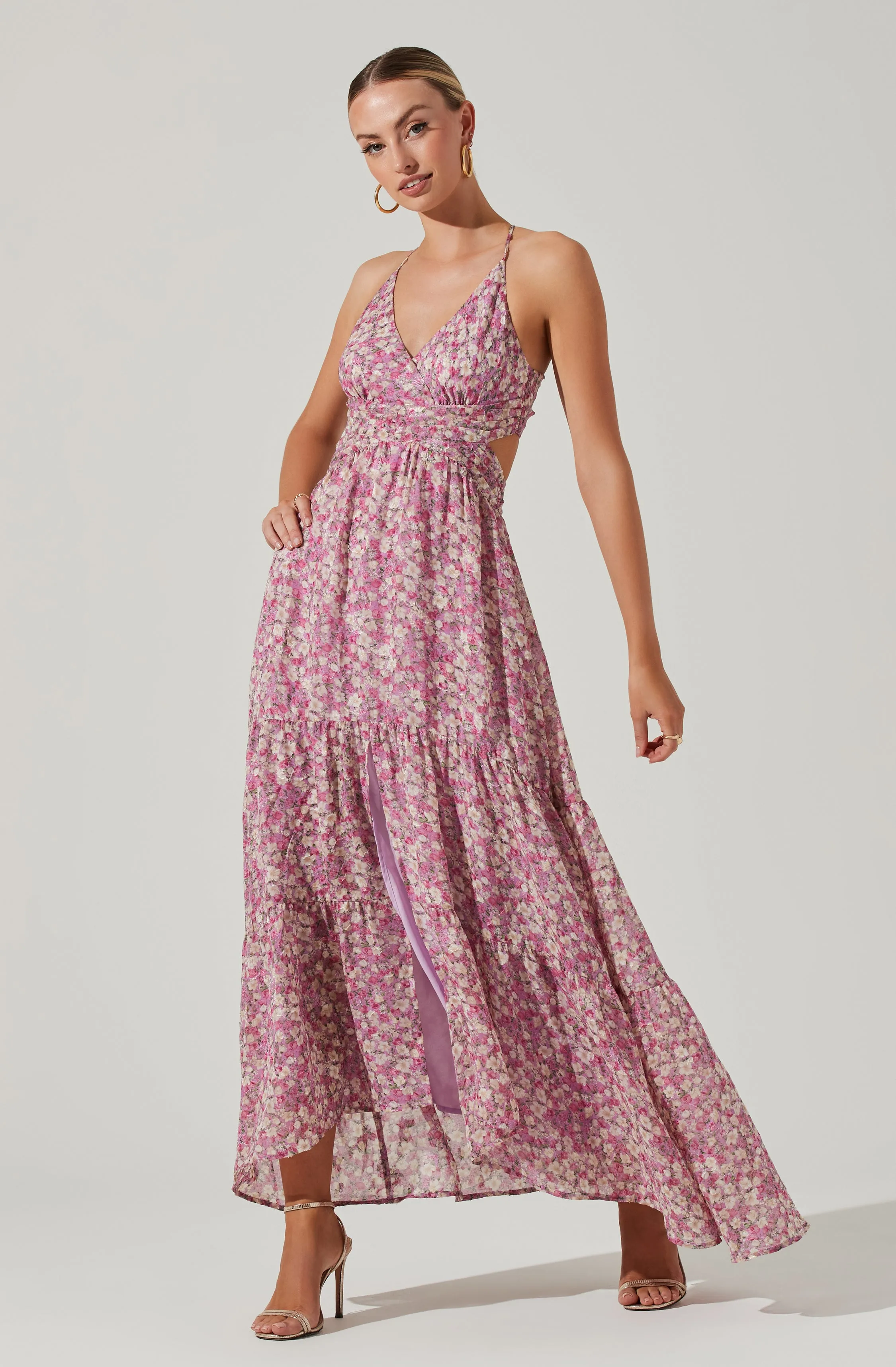 Frolic Floral Cutout Maxi Dress