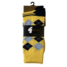 Gabicci Vintage Men's AGABS71 3 Pack of Socks Yellow