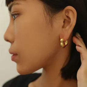 Geometry Gold Earrings