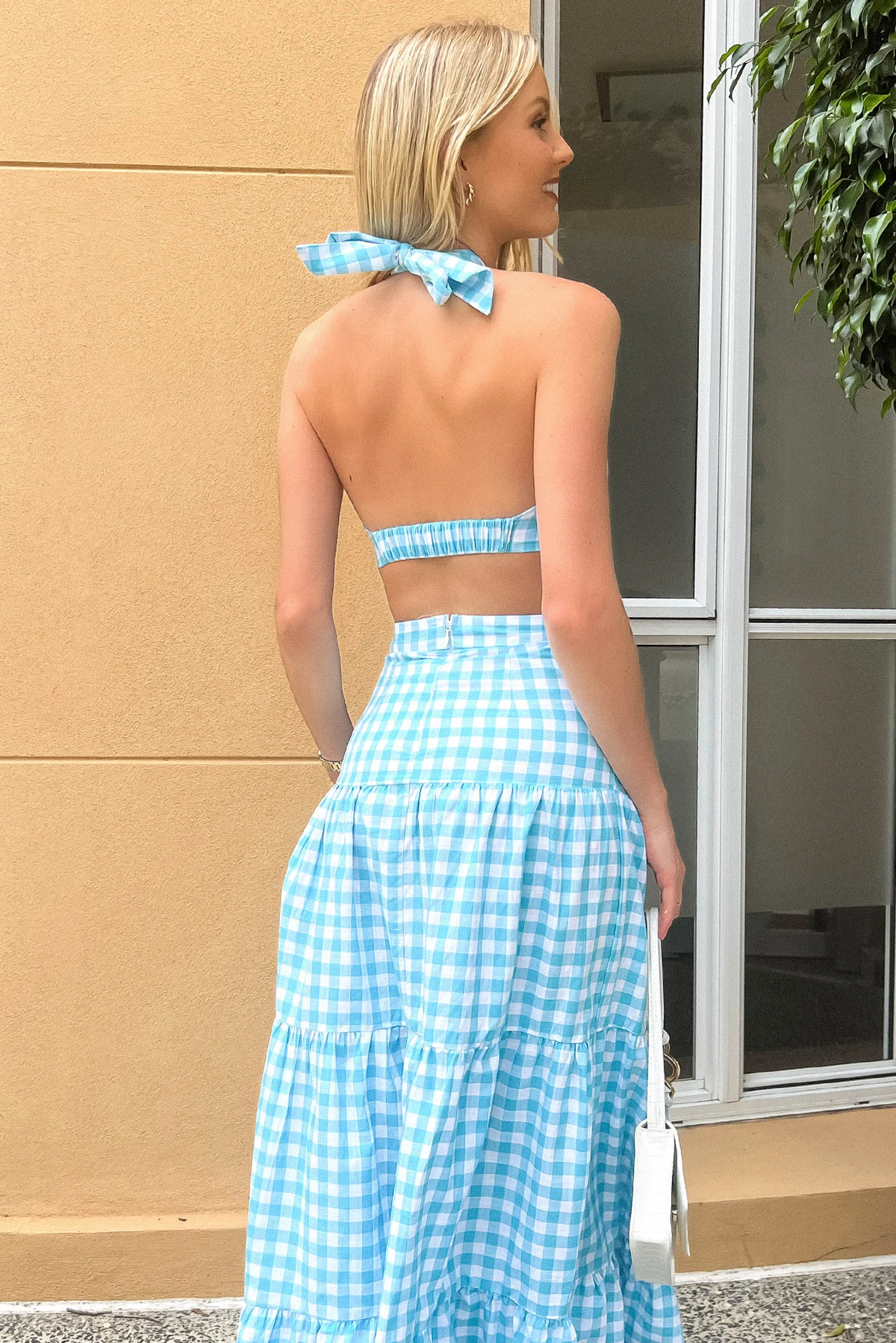 Gia Dress / Blue Check