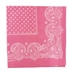 Givenchy Small Scarf Pink Paisley - Cotton Square Bandana SALE