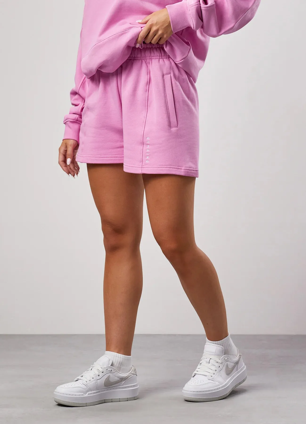 GKW Relaxed Fit Hoodie & Shorts - Pink Rose