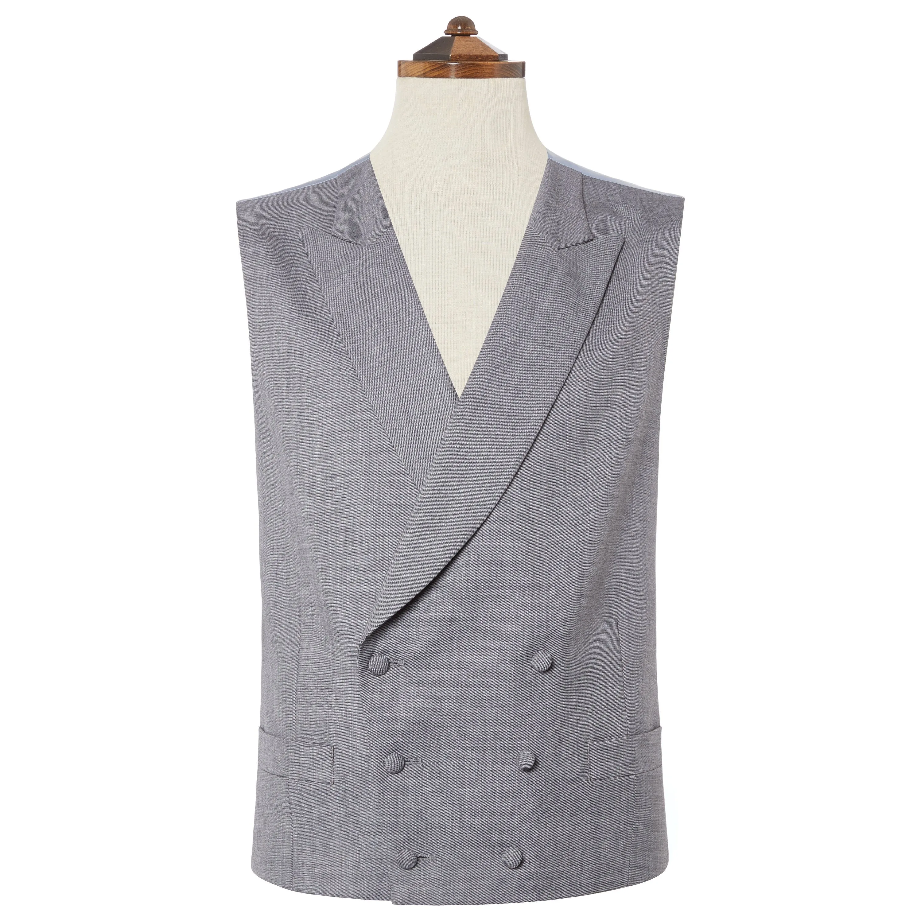 Hayward Grey Super 140's Wool Waistcoat