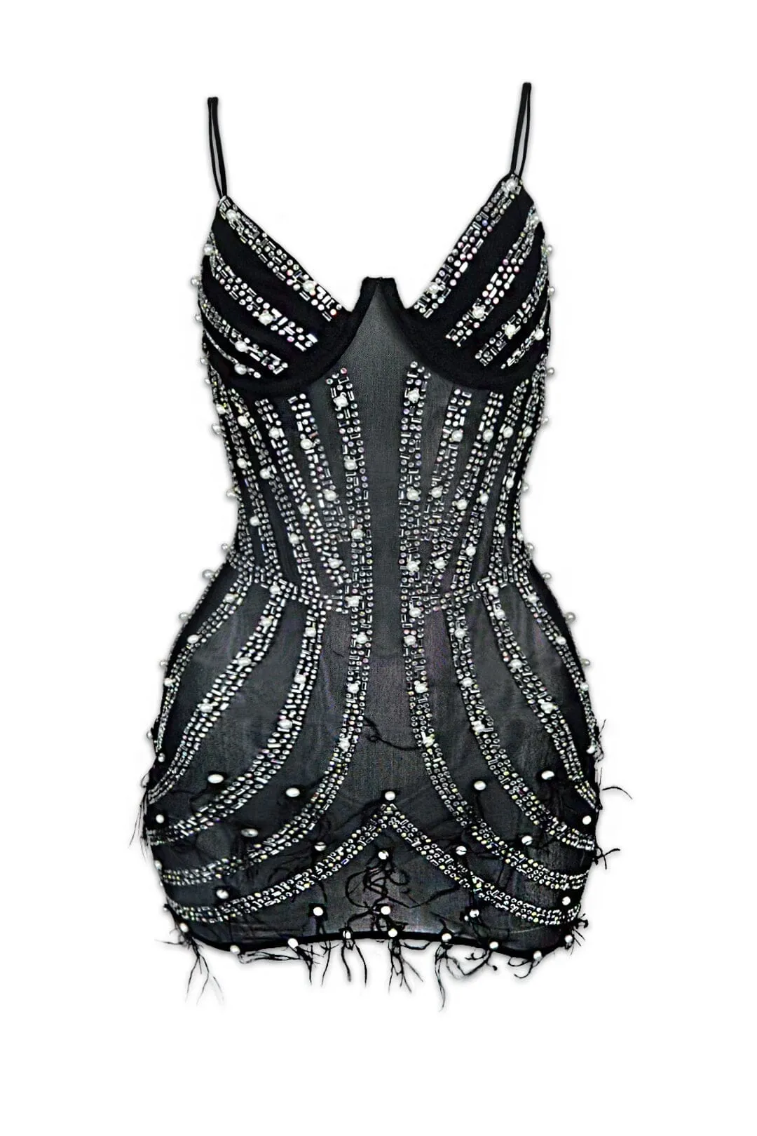 Headlines Pearls and Diamonds Tank Mini Dress