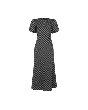 HEIDI GINGHAM DRESS BLACK GINGHAM