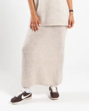 Holzweiler Fluffy Knit Skirt Sand