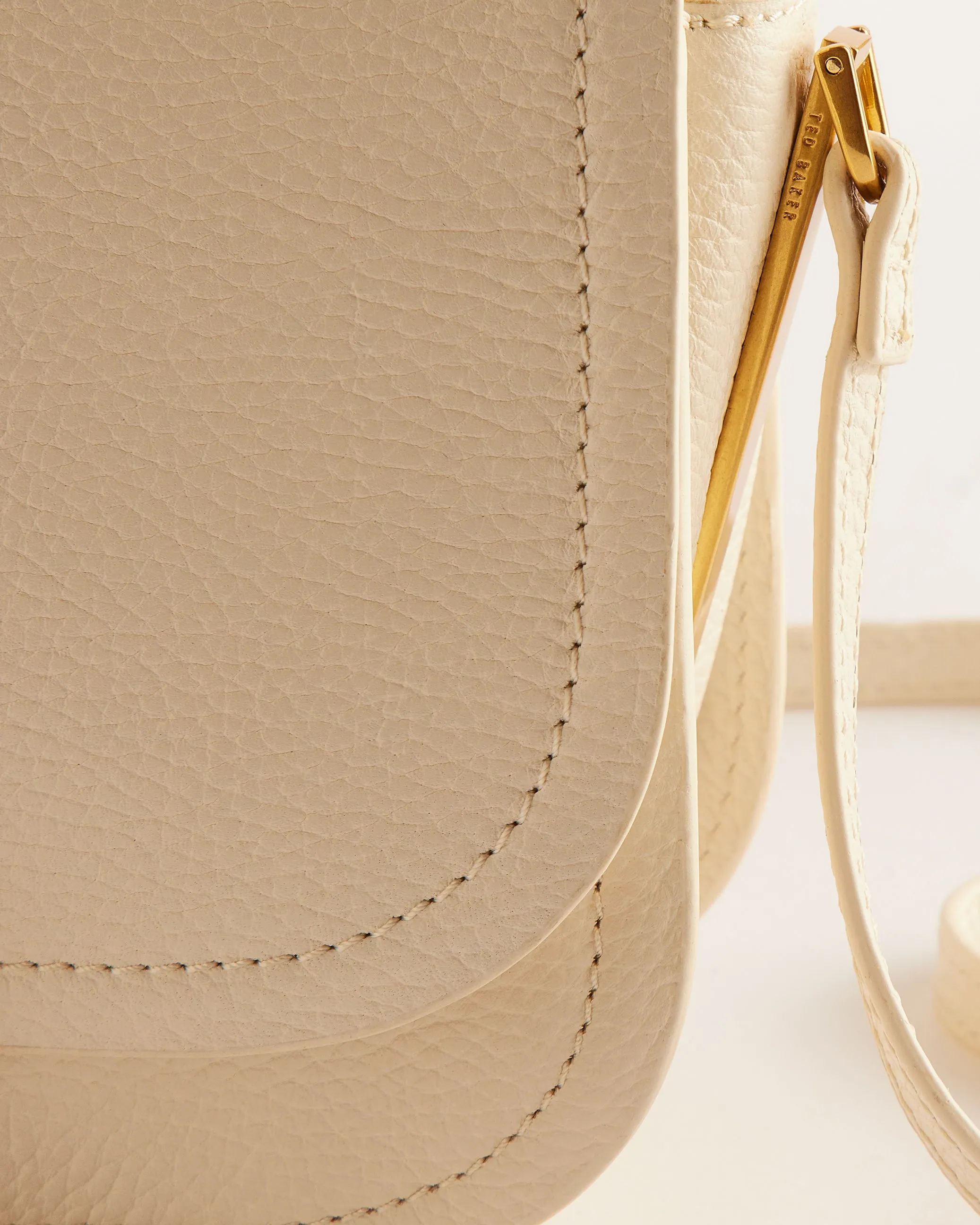 Imilda Satchel Crossbody Bag With Lock Detail Ivory