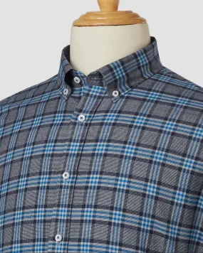 Japanese Blue Treat Checked Shirt