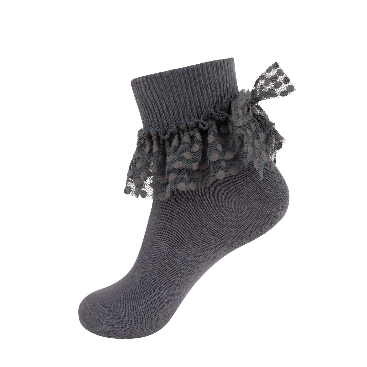 Jrp Dot Lace Anklet Sock