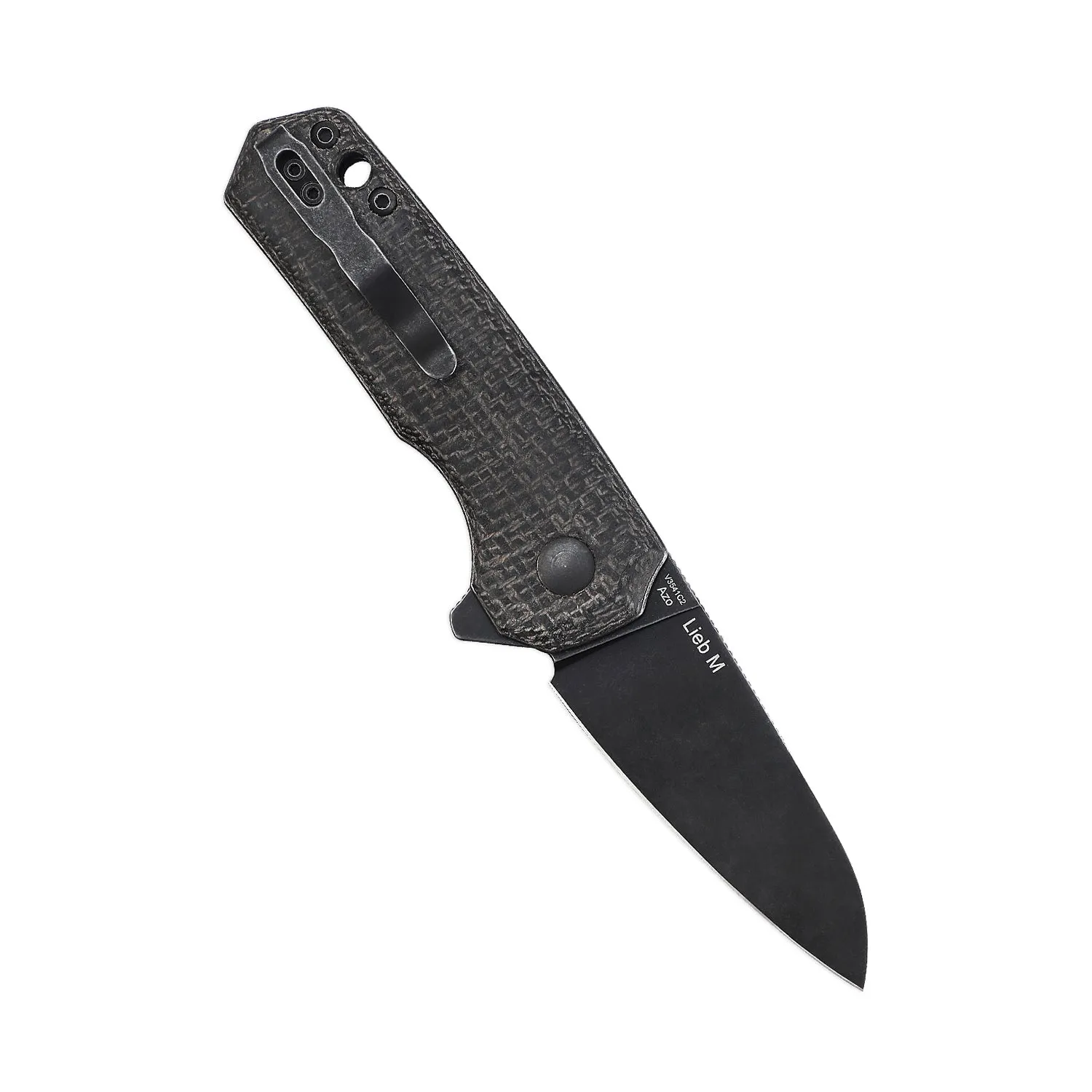 Kizer Azo Lieb M Button Lock Black Micarta V3541C2 (2.98 Black SW)