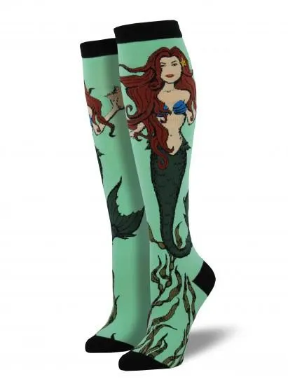 Ladies Mermaid Knee High Socks