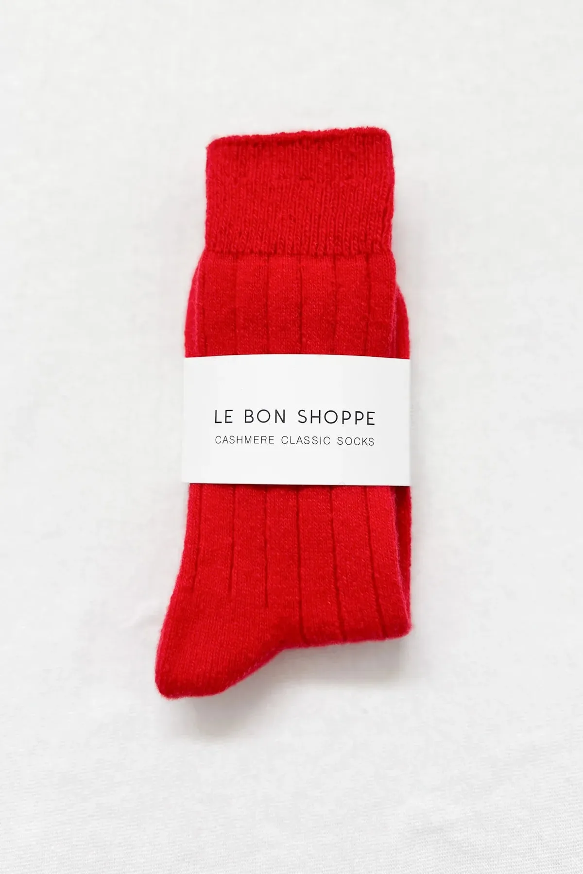 Le Bon Shoppe Cashmere Classic Red Socks