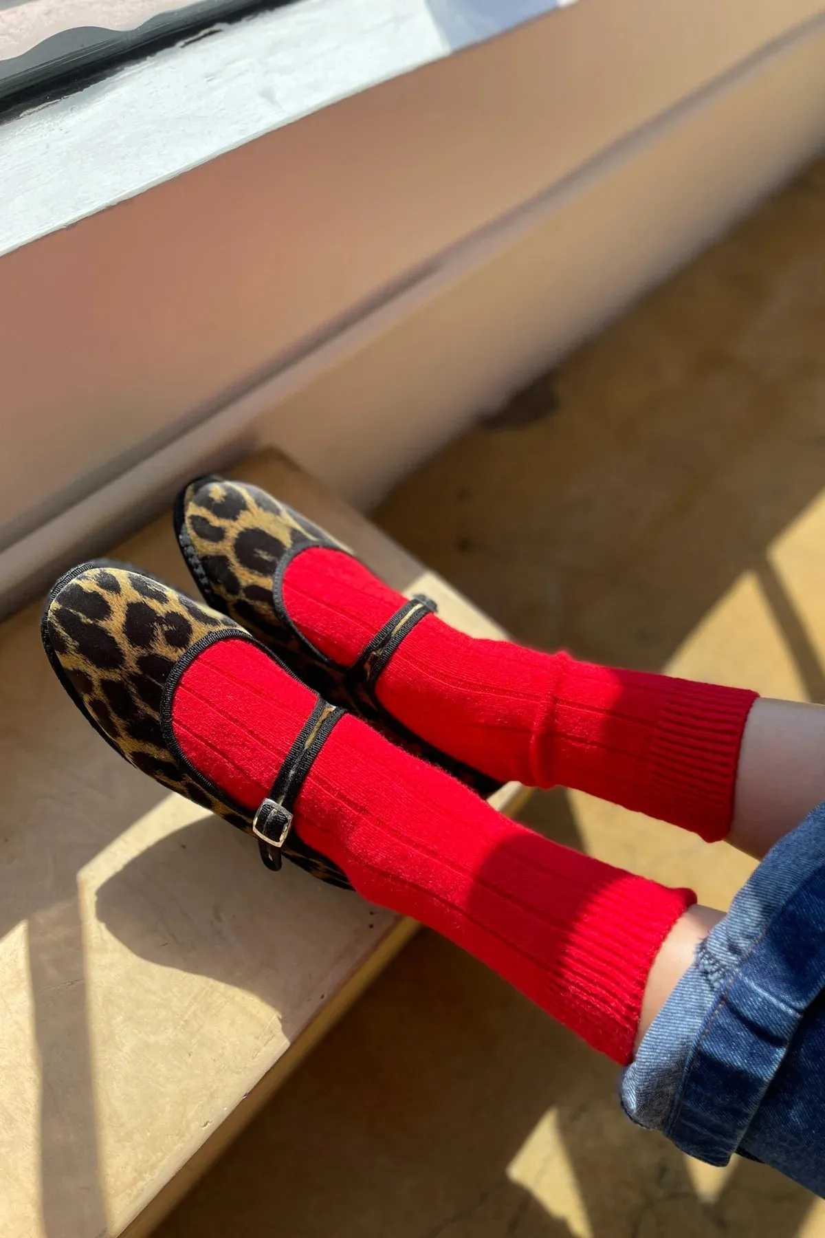 Le Bon Shoppe Cashmere Classic Red Socks