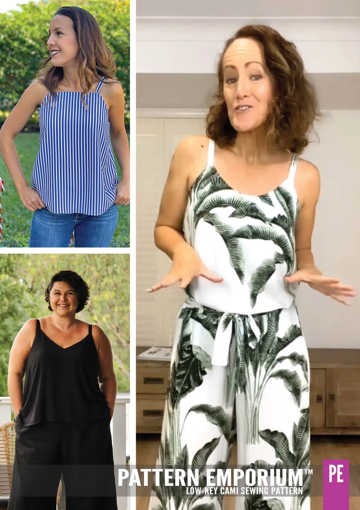 Low-Key Cami | Woven Strappy Top Sewing Pattern