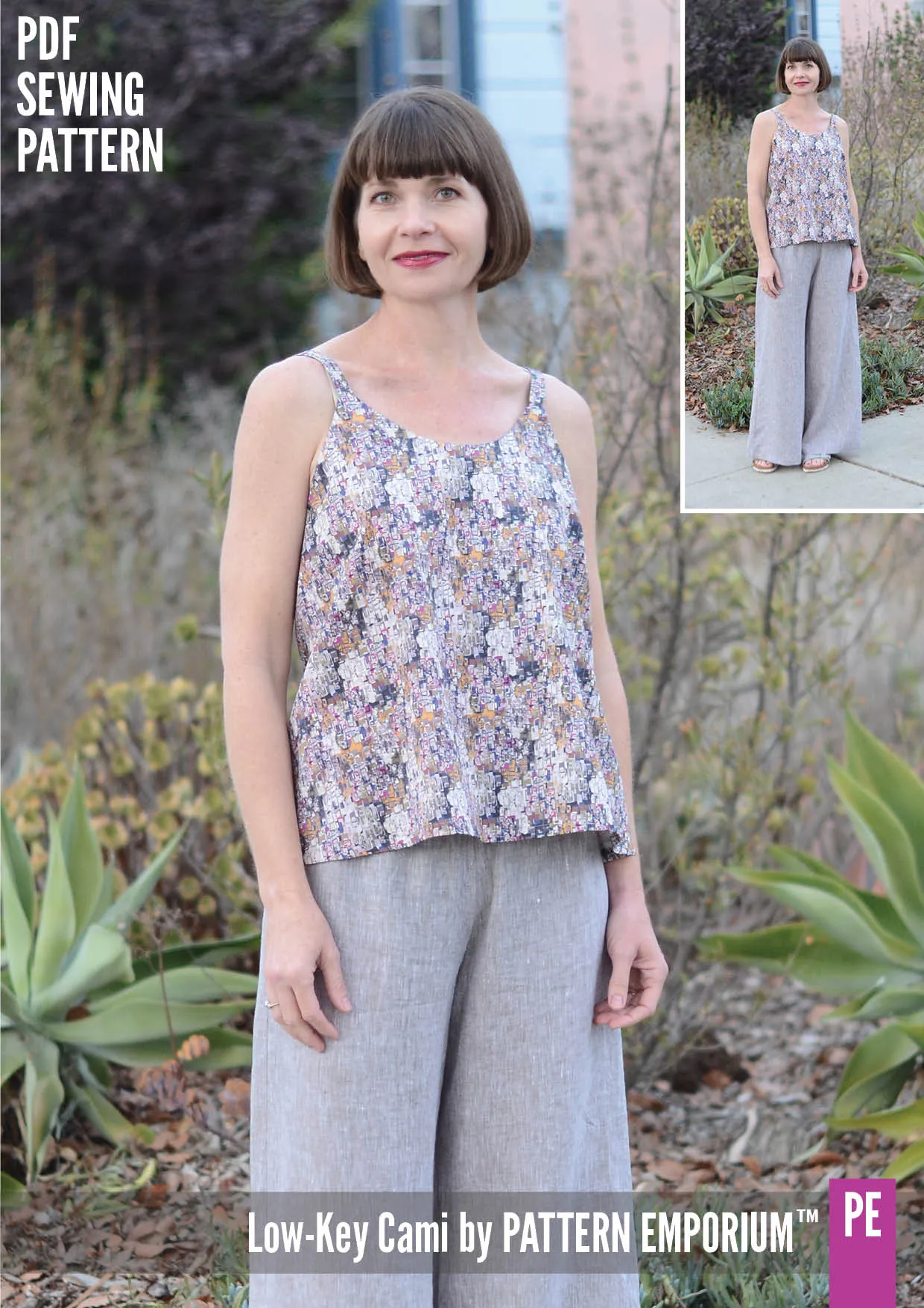 Low-Key Cami | Woven Strappy Top Sewing Pattern