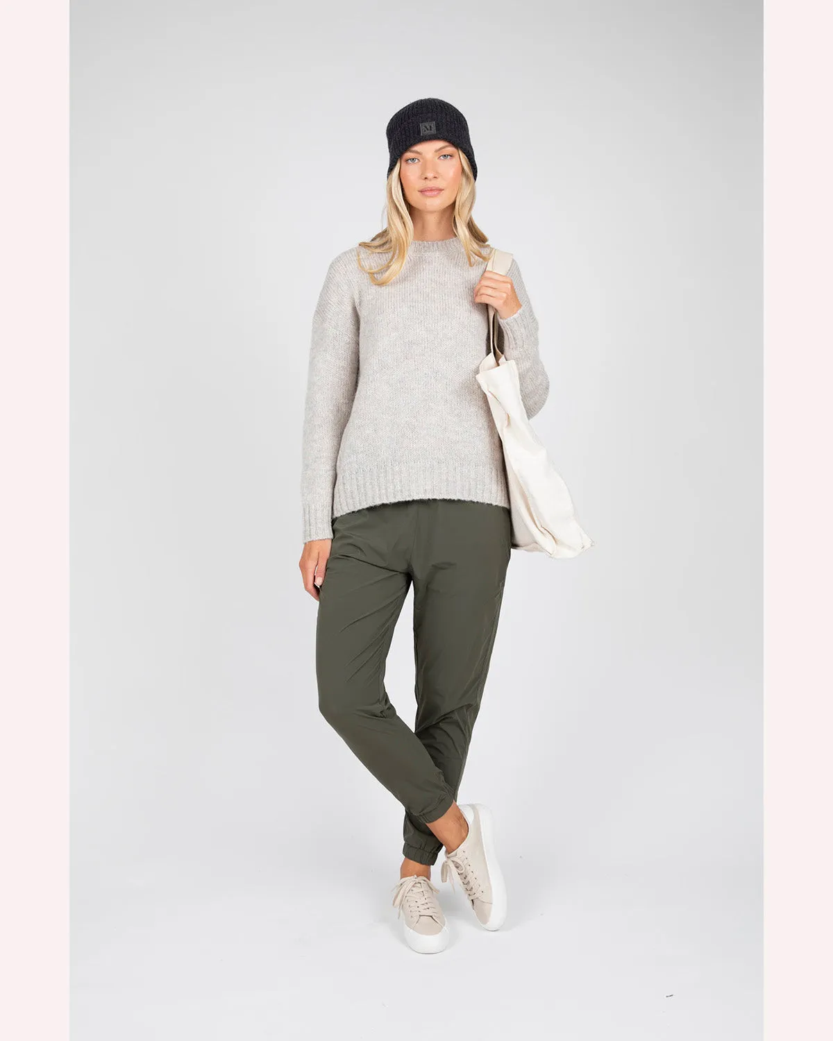 Marlow Cloud Crew Neck Knit -  Storm Marle