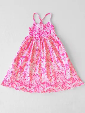 Maxi Play Dress - Pink Paisley