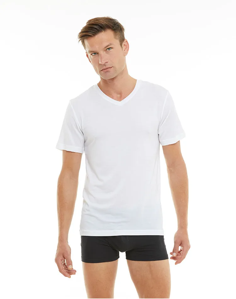 Men's Polyamide V-neck Top