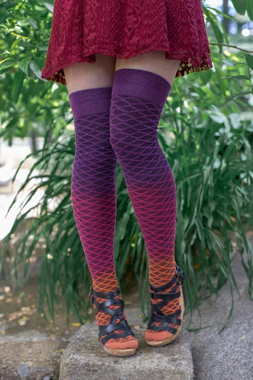 Mermaid Dip Dyed Extraordinary Thigh High