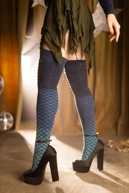 Mermaid Dip Dyed Extraordinary Thigh High