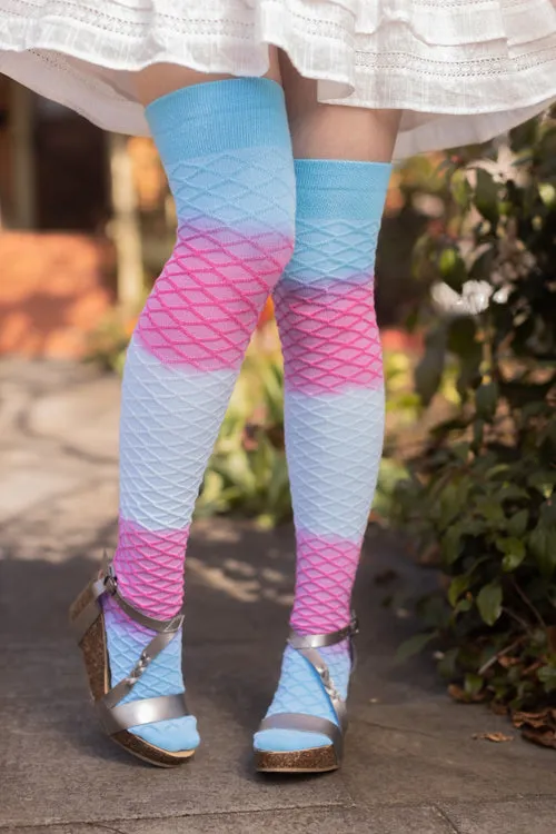 Mermaid Dip Dyed Extraordinary Thigh High