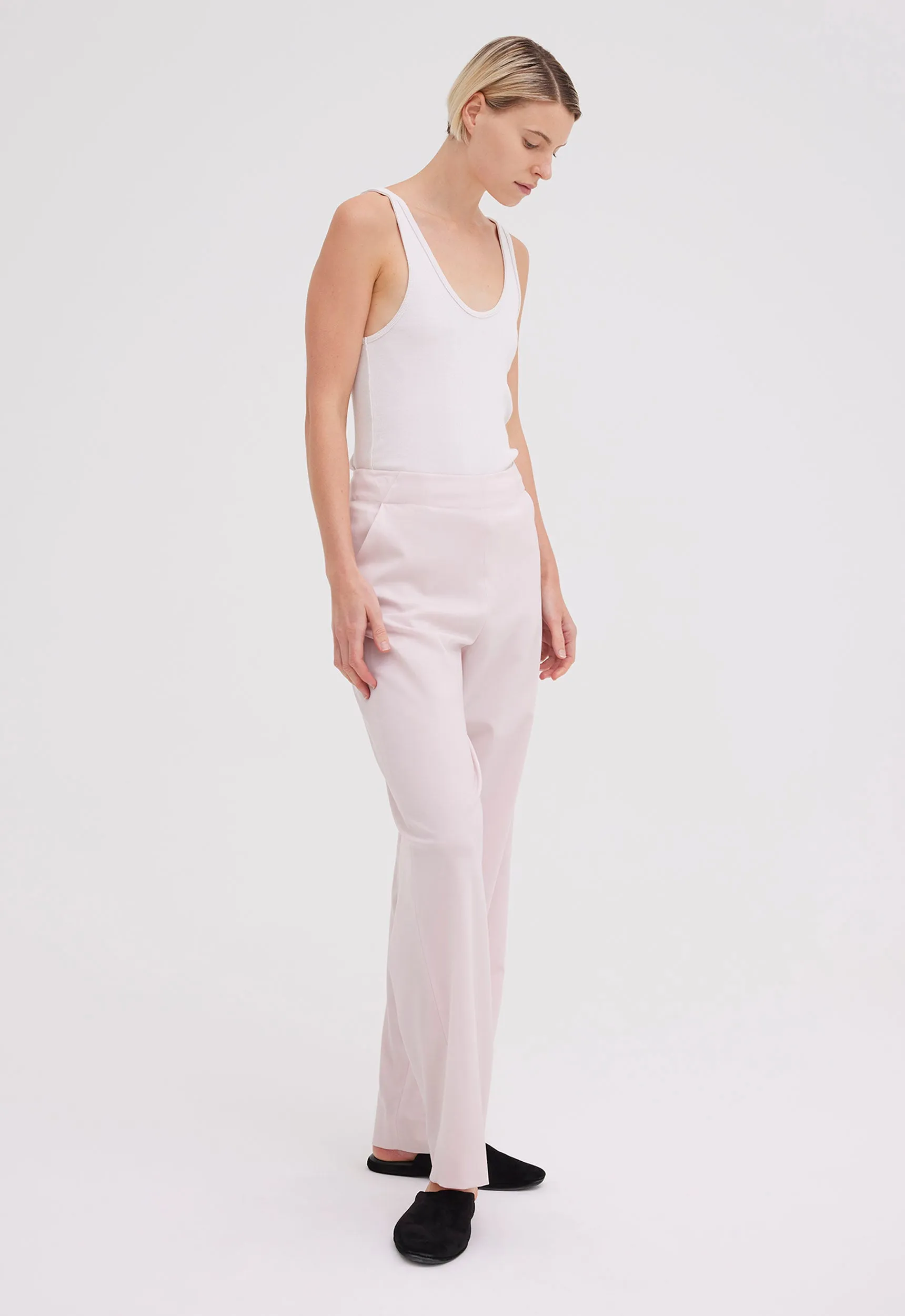 Nanno Merino Wool Pant - Shell Pink