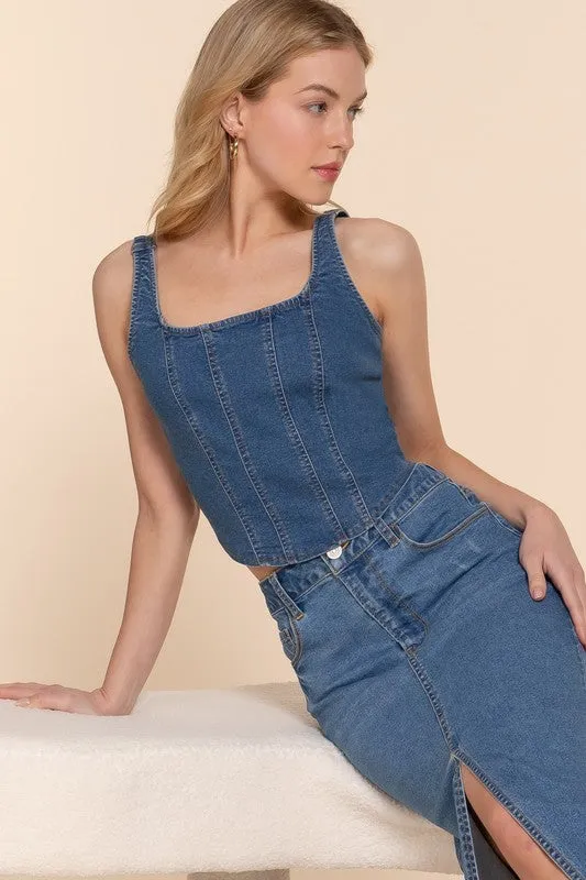 Nikola Denim Tank Top