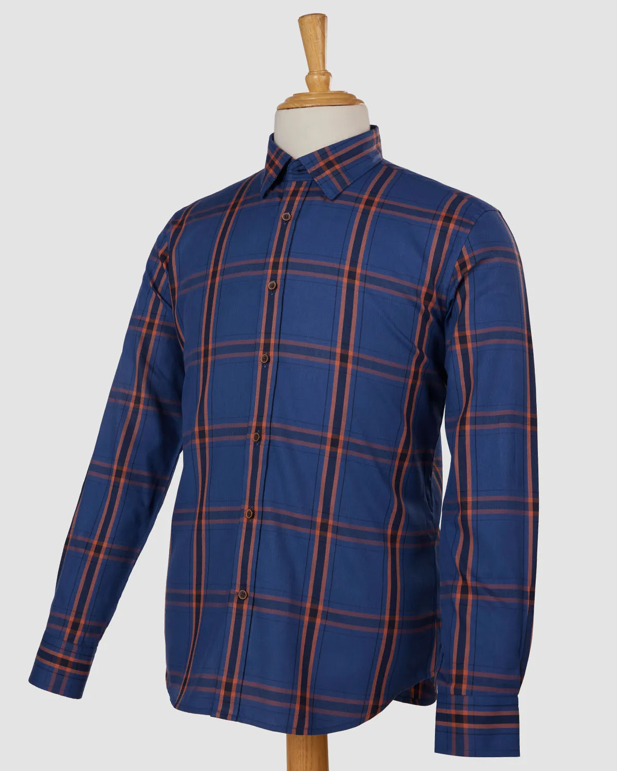 Pacific Orange Checked Shirt