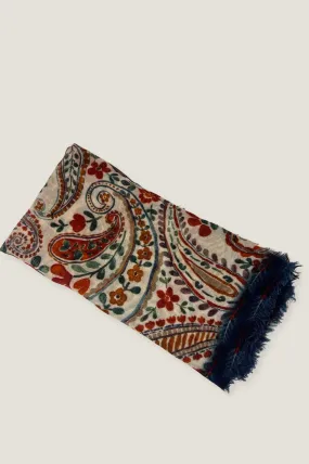 Paisley Scarf | Rust/Cream