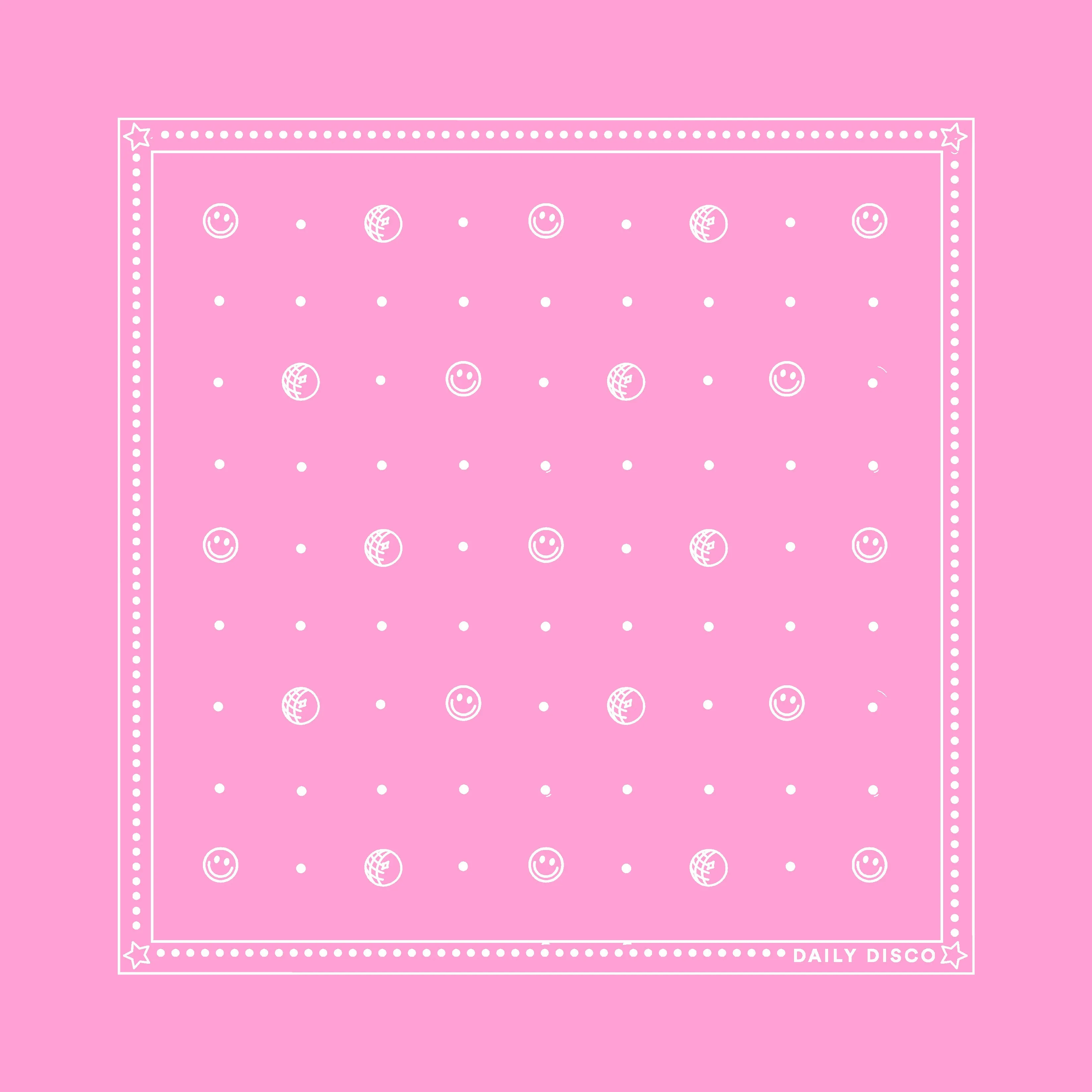 Pink Disco Bandana Personalized